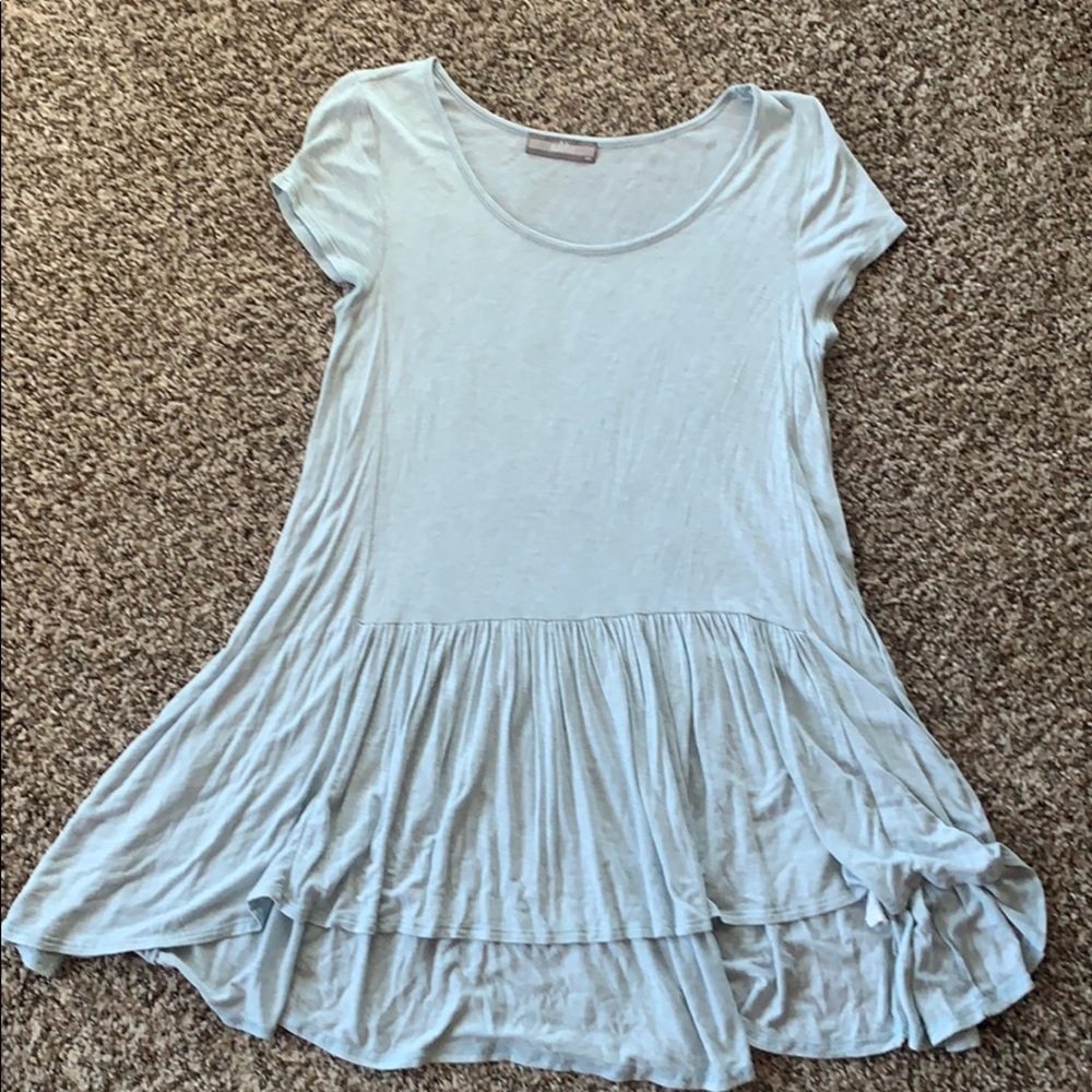 Light blue tunic top